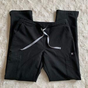 Figs - Yola Scrub Pants -  Black - Small Regular